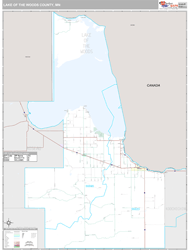 Lake of the Woods County, MN Wall Map