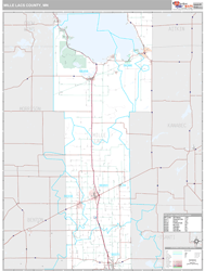 Mille Lacs County, MN Wall Map