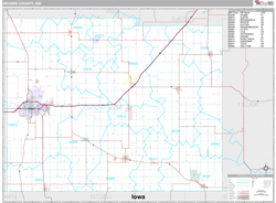 Mower County, MN Wall Map