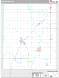 Pipestone County, MN Wall Map