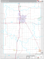 Steele County, MN Wall Map