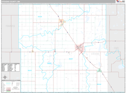 Stevens County, MN Wall Map