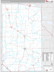 Todd County, MN Wall Map