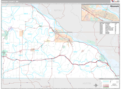 Winona County, MN Wall Map