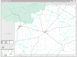 Amite County, MS Wall Map