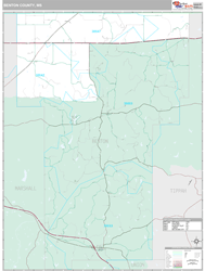 Benton County, MS Wall Map