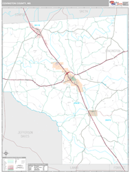 Covington County, MS Wall Map