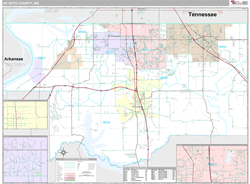 DeSoto County, MS Wall Map