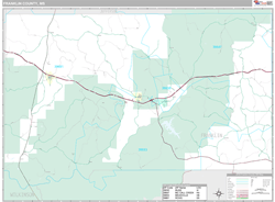 Franklin County, MS Wall Map