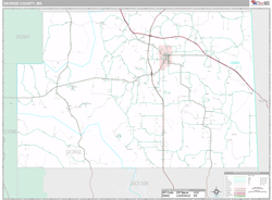 George County, MS Wall Map