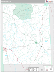 Greene County, MS Wall Map