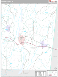Itawamba County, MS Wall Map