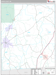 Jasper County, MS Wall Map