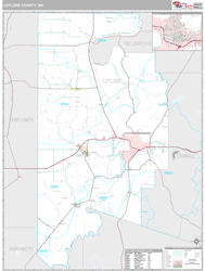 Leflore County, MS Wall Map