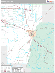 Marshall County, MS Wall Map