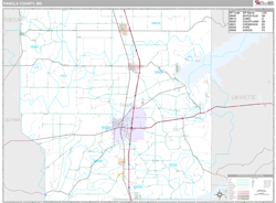 Panola County, MS Wall Map