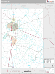 Pike County, MS Wall Map
