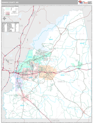 Rankin County, MS Wall Map