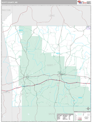 Scott County, MS Wall Map