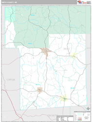 Smith County, MS Wall Map