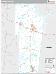 Tishomingo County, MS Wall Map