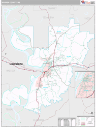 Warren County, MS Wall Map