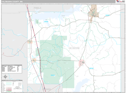 Yalobusha County, MS Wall Map