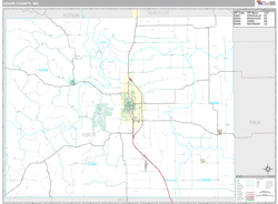 Adair County, MO Wall Map