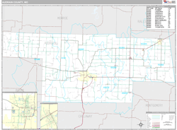 Audrain County, MO Wall Map