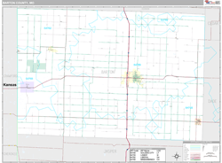 Barton County, MO Wall Map