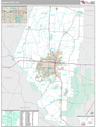 Boone County, MO Wall Map