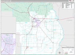 Butler County, MO Wall Map