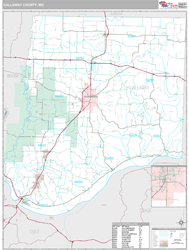 Callaway County, MO Wall Map