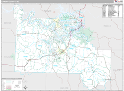 Camden County, MO Wall Map