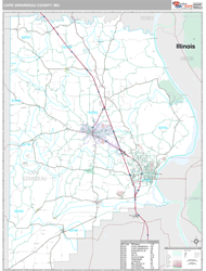 Cape Girardeau County, MO Wall Map