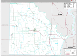 Clark County, MO Wall Map