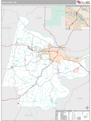 Cole County, MO Wall Map
