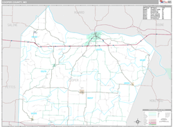 Cooper County, MO Wall Map