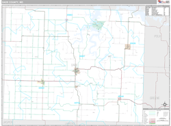 Dade County, MO Wall Map