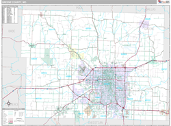 Greene County, MO Wall Map