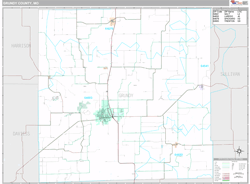 Grundy County, MO Wall Map