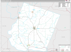 Howard County, MO Wall Map