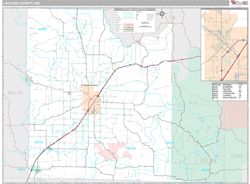 Laclede County, MO Wall Map