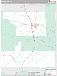 Madison County, MO Wall Map