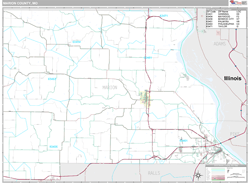 Marion County, MO Wall Map