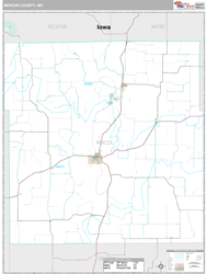 Mercer County, MO Wall Map