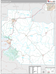 Miller County, MO Wall Map