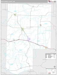 Montgomery County, MO Wall Map