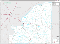 Osage County, MO Wall Map