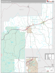 Phelps County, MO Wall Map